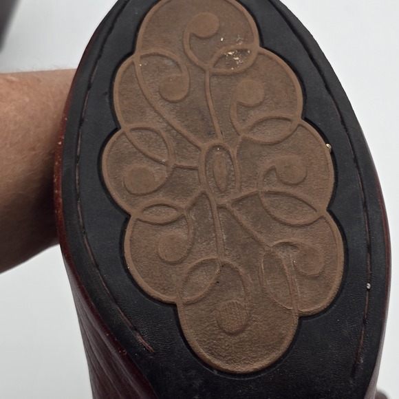 Born Crown Anika Women's Size 7 / 38 Brown Leather Ankle Boots Buckle Strap Side - Picture 12 of 16